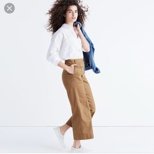 Madewell wide-leg crop pants